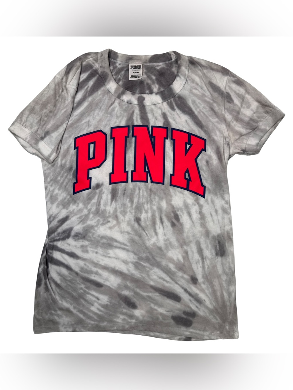 PINK | Gray Tye-Dye Graphic Tee Size M
